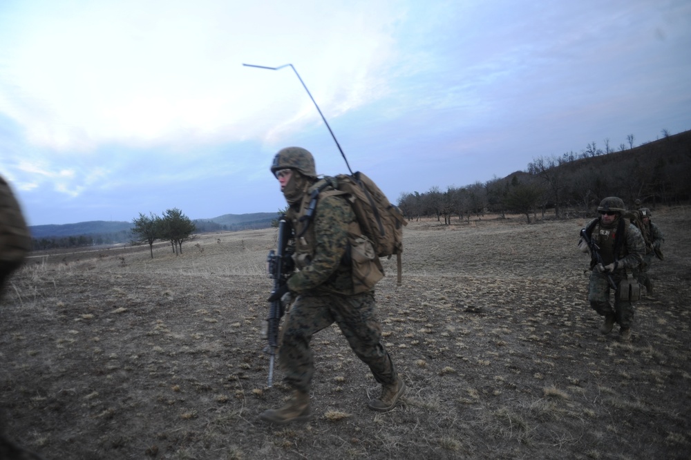 US MARINES NAVIGATE FORT MCCOY TRENCHES