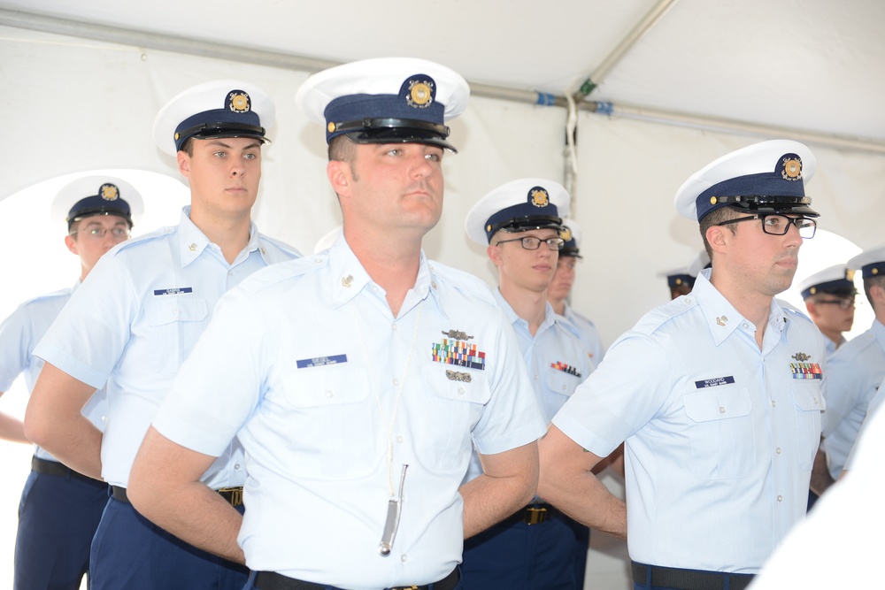 Coast Guard Cutter Escanaba holds change of command in Boston