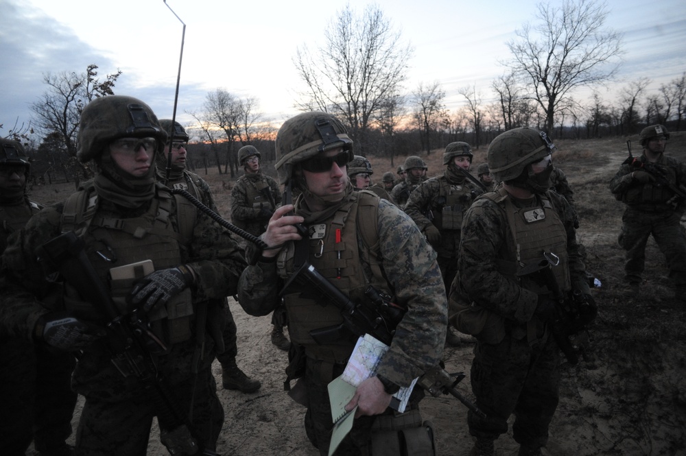 US MARINES NAVIGATE FORT MCCOY TRENCHES