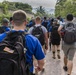 JTF-Bravo hikes over 5000 pounds of food and supplies to San Jerónimo, Comayagua, Honduras.