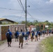 JTF-Bravo hikes over 5000 pounds of food and supplies to San Jerónimo, Comayagua, Honduras.