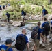 JTF-Bravo hikes over 5000 pounds of food and supplies to San Jerónimo, Comayagua, Honduras.