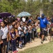 JTF-Bravo hikes over 5000 pounds of food and supplies to San Jerónimo, Comayagua, Honduras.