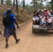 JTF-Bravo hikes over 5000 pounds of food and supplies to San Jerónimo, Comayagua, Honduras.