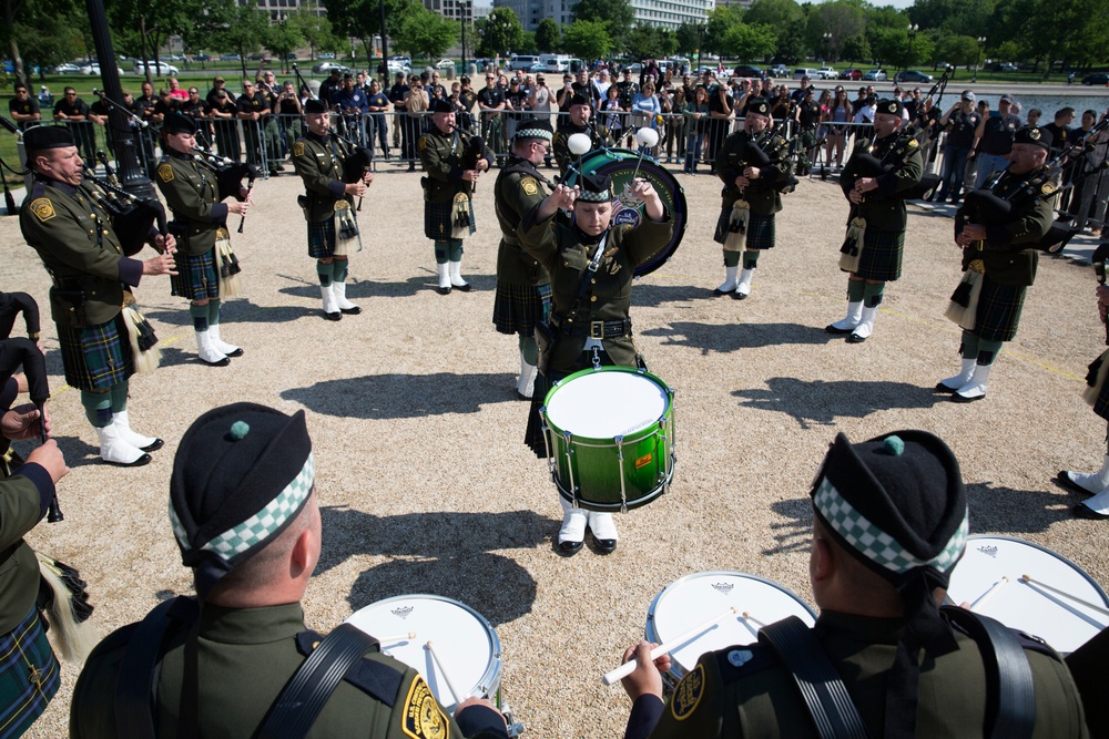 CBP Participates in the 2017 Steve Young Honor Guard Pipes and Drums Competition