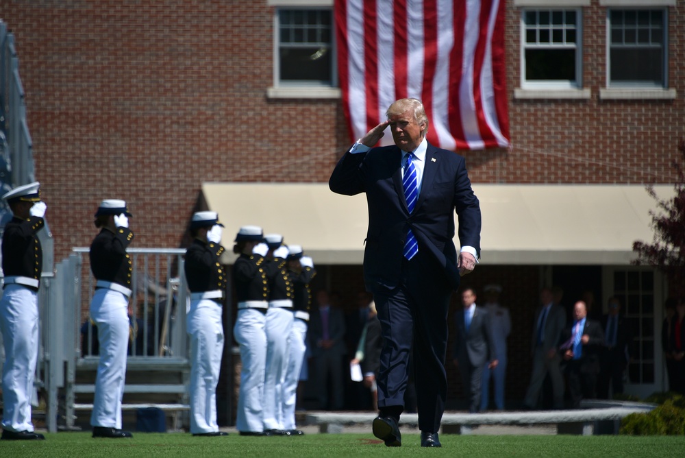 POTUS attends Coast Guard Academy Commencement