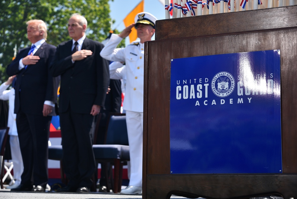 POTUS attends Coast Guard Academy Commencement