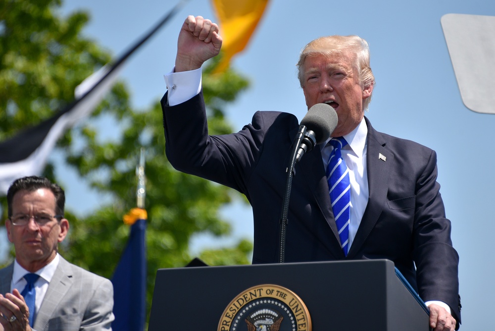 POTUS attends Coast Guard Academy Commencement