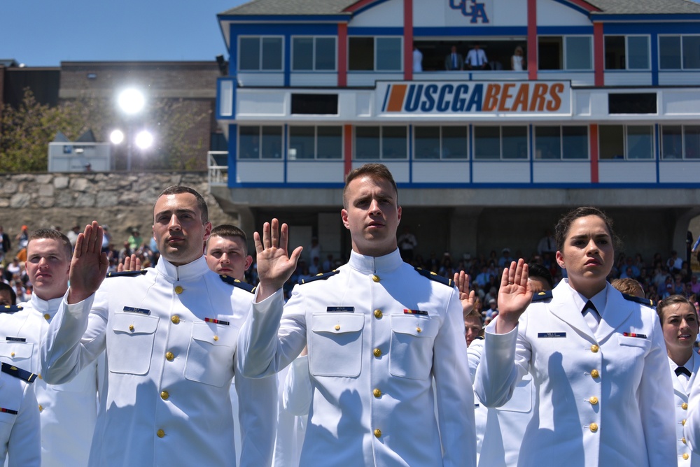 POTUS attends Coast Guard Academy Commencement