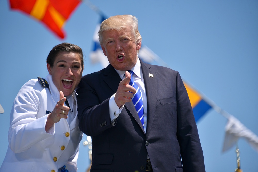 POTUS attends Coast Guard Academy Commencement