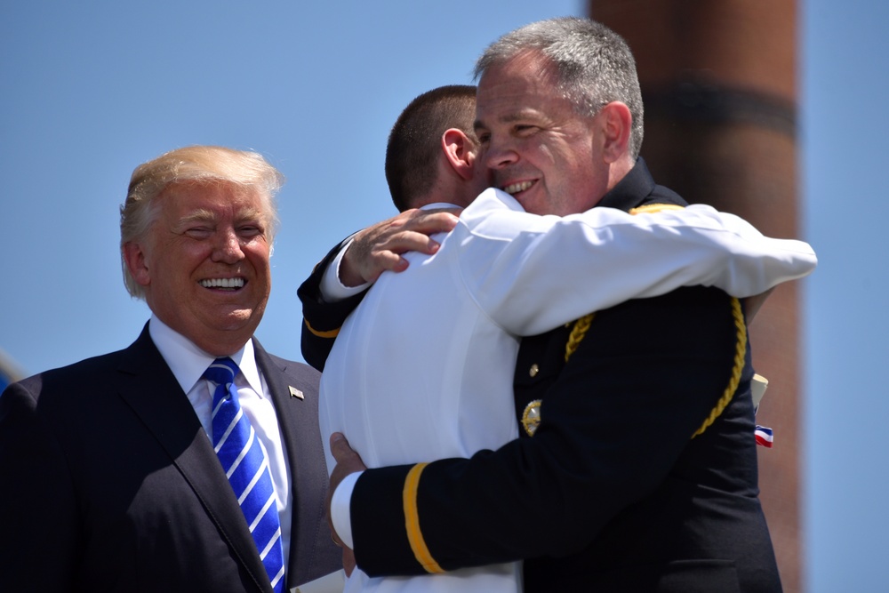 POTUS attends Coast Guard Academy Commencement