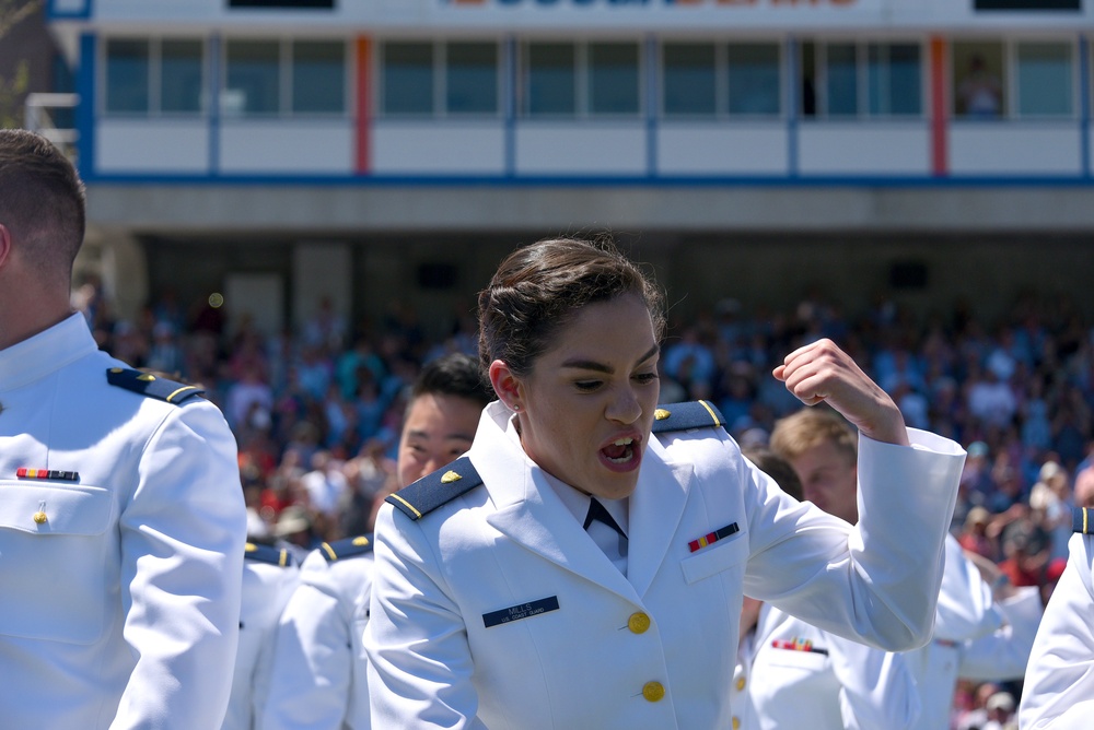 POTUS attends Coast Guard Academy Commencement