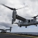 MV-22 Osprey takes off the flight deck of USS America