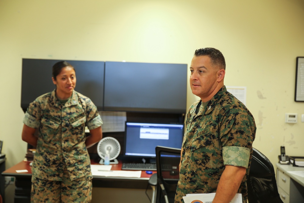 Col. Chalkley visits SPMAGTF-CR-AF Marines in Italy