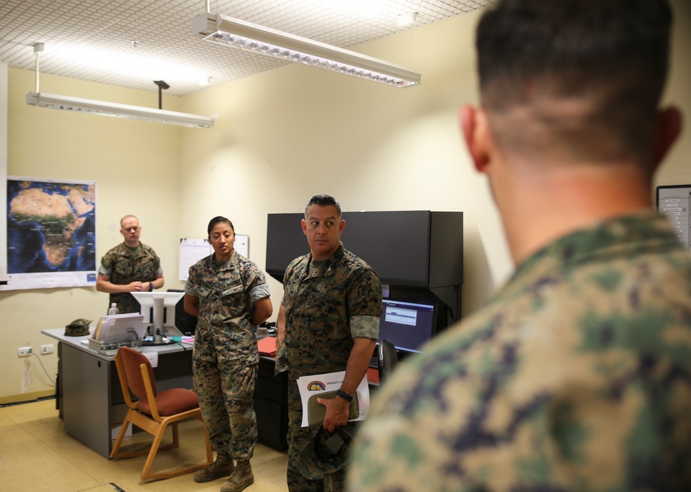 Col. Chalkley visits SPMAGTF-CR-AF Marines in Italy