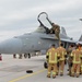 Hornet tests arresting cable at Lielvarde Air Base
