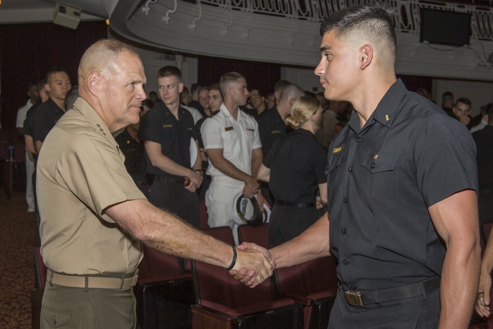 CMC Speaks to Midshipman at USNA