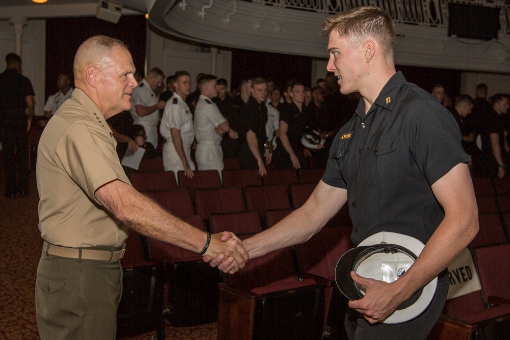 CMC Speaks to Midshipman at USNA
