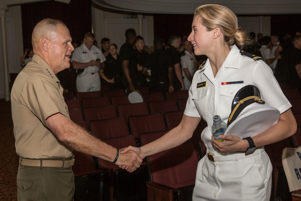 CMC Speaks to Midshipman at USNA