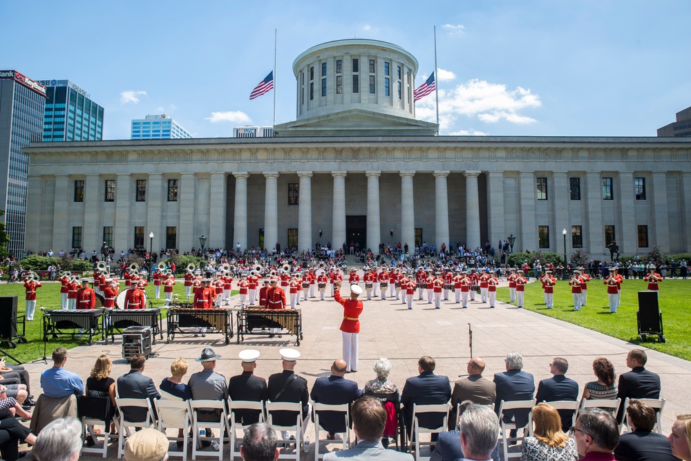 Ohio Statehouse Battle Color Ceremony