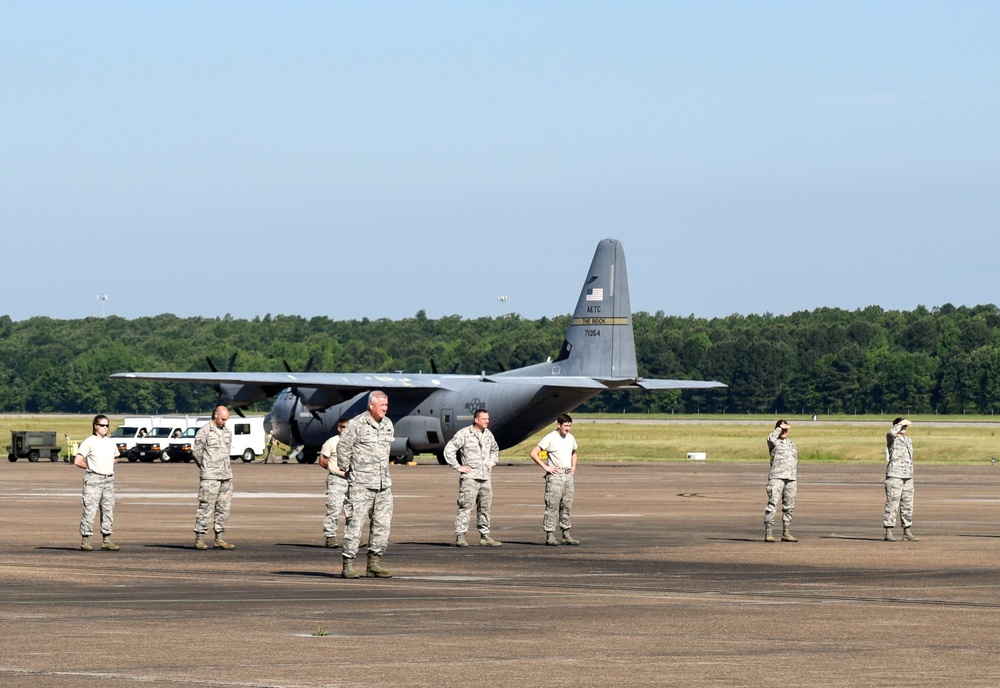 C-130H AMP departs 189th