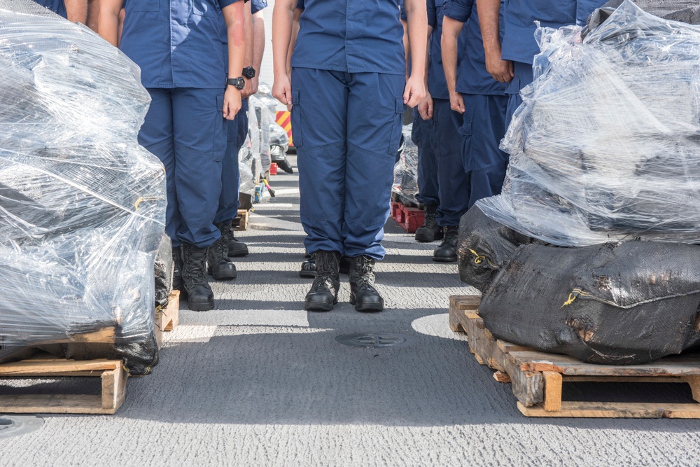 Coast Guard offloads 18.5 tons of cocaine