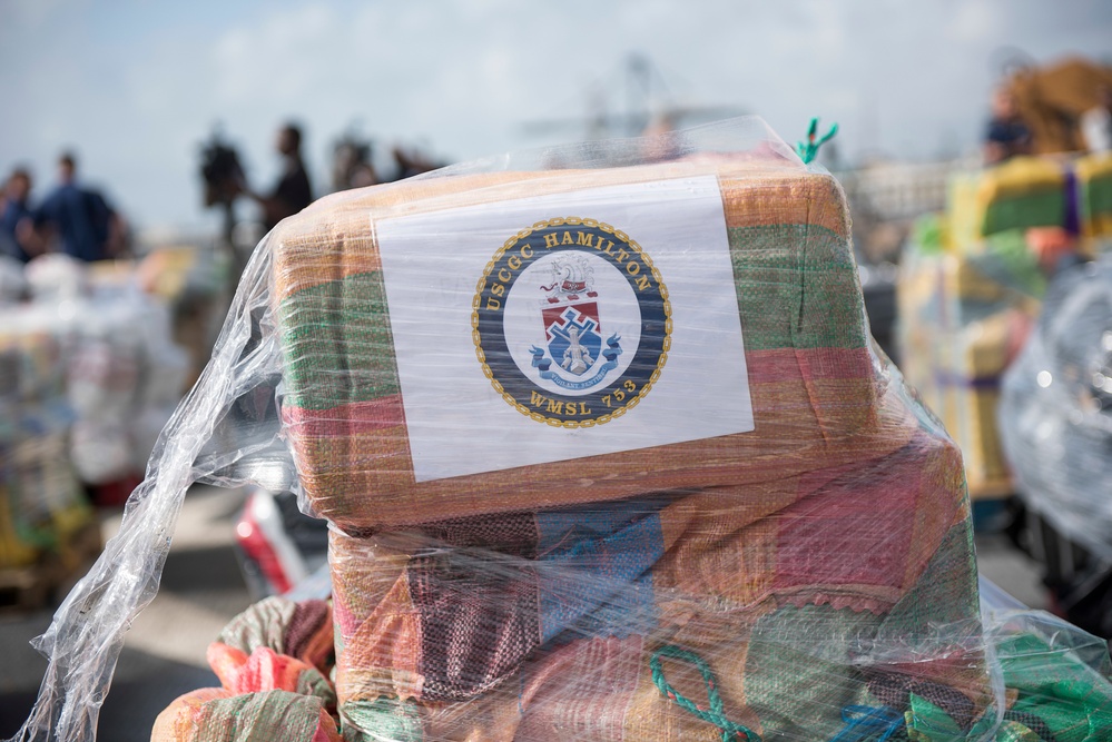 Coast Guard offloads 18.5 tons of cocaine