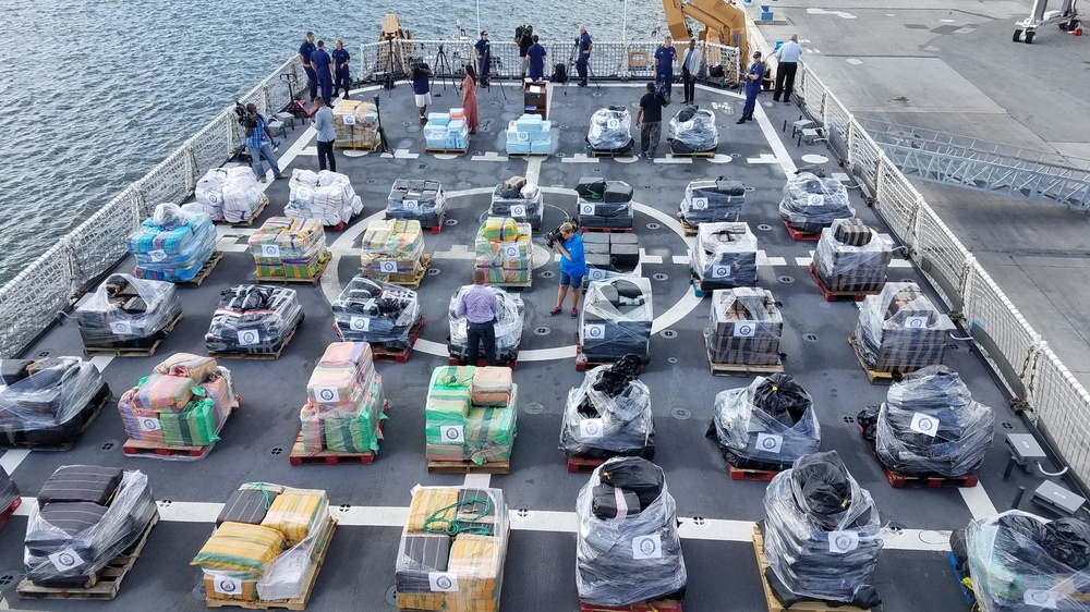 Coast Guard offloads 18.5 tons of cocaine