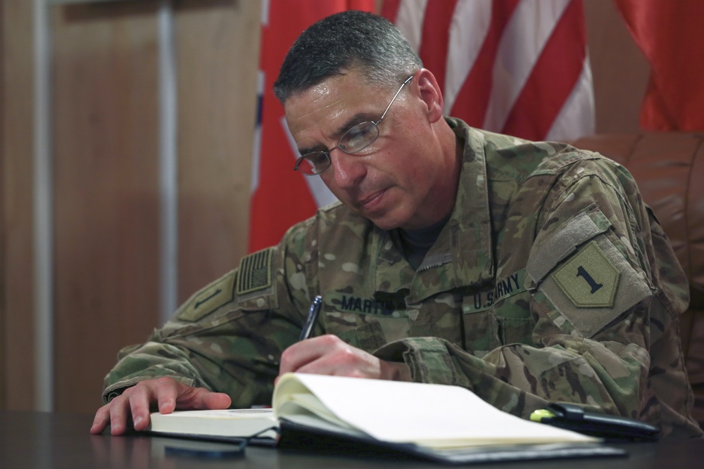 Maj. Gen. Joseph M. Martin visits The Besmaya Range Complex