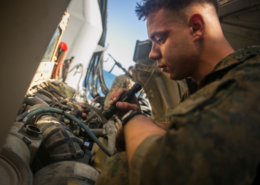 CLB-15 Humvee Maintenance: Defense of the American Fleet