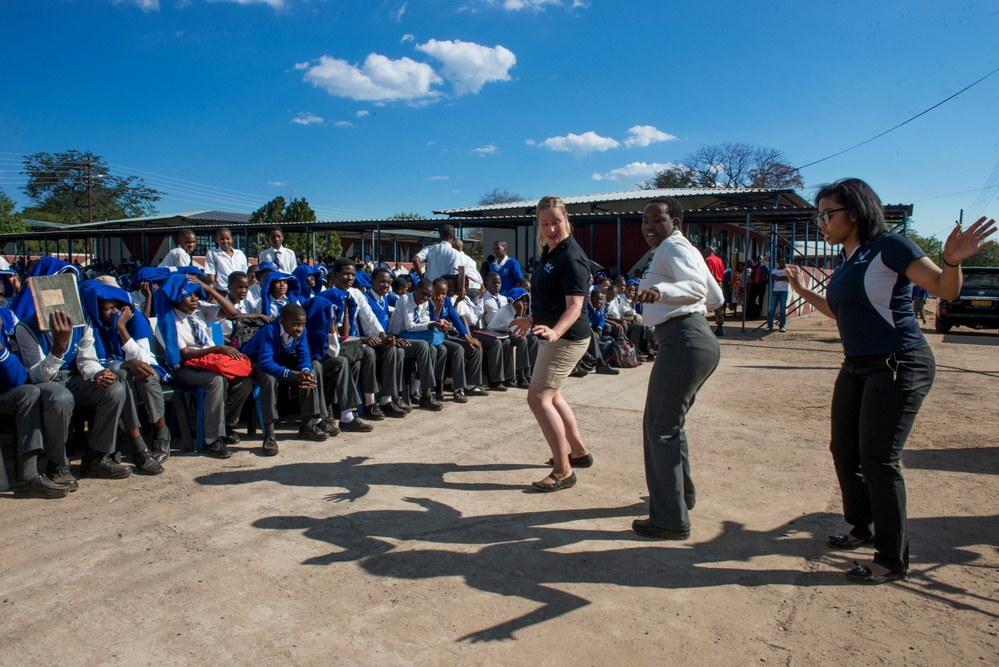 USAFE, BDF Bands inspire students in Botswana