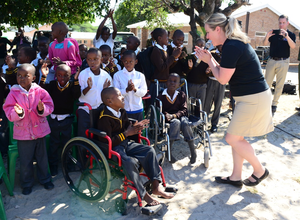 USAFE, BDF Bands inspire students in Botswana