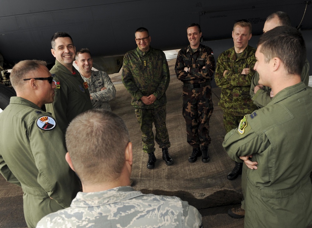 Defense attaché members visit RAF Fairford