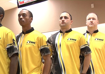 All Army Men's Bowling Team with MWR's Carole Herr