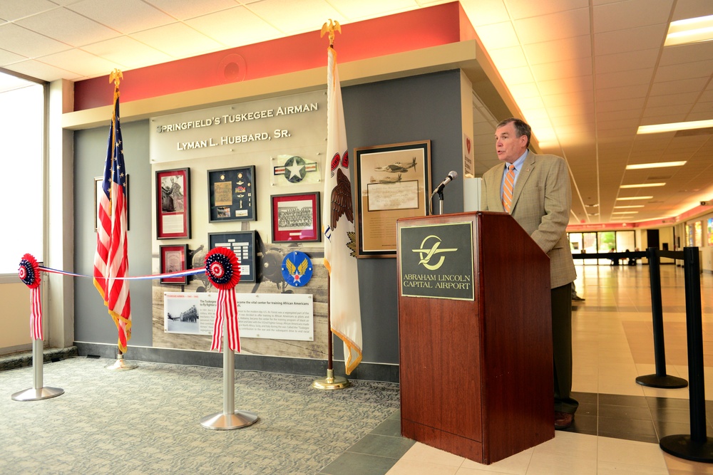 Tuskegee Airman honored with memorial at Abraham Lincoln Capital Airport