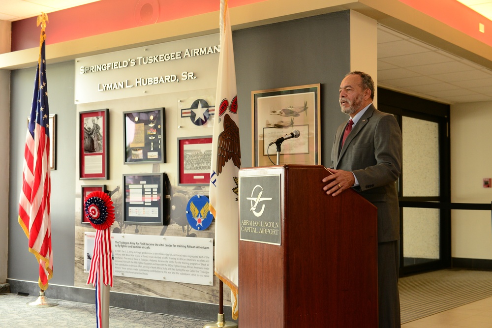 Tuskegee Airman honored with memorial at Abraham Lincoln Capital Airport