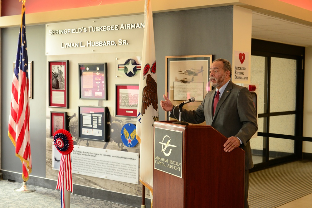 Tuskegee Airman honored with memorial at Abraham Lincoln Capital Airport