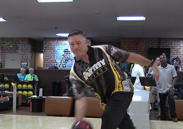 Coach (Capt.) Scott Lentsch leads the way for All Army Bowling Team