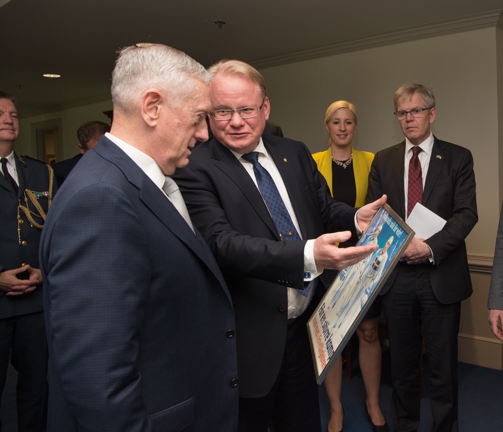 SD meets with Sweden's Minister of Defense