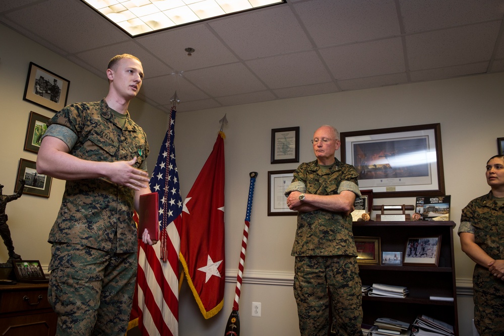 Sgt. Zachary Elflein Award Ceremony May 17, 2017