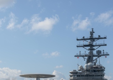 CVW-5 aircraft fly aboard USS Ronald Reagan for 2017 patrol