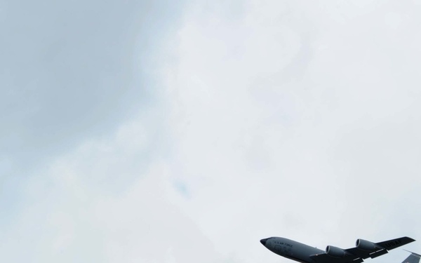 KC-135s evacuate McConnell AFB