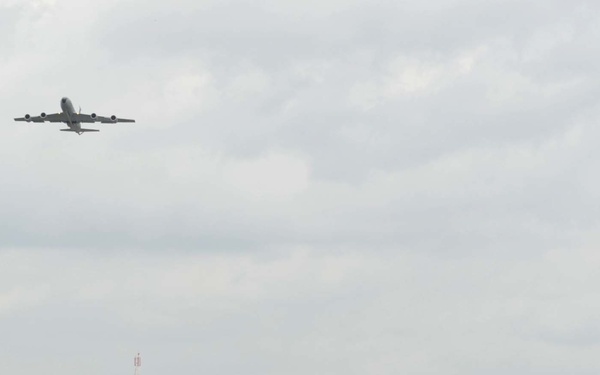 KC-135s evacuate McConnell AFB