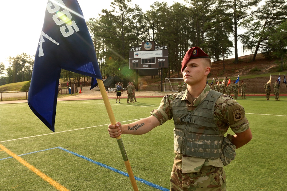 All American Week 100 Color Guard competition