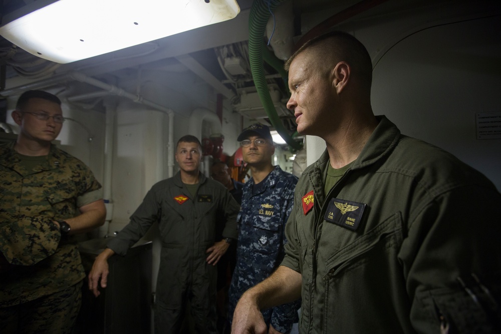 BAAMREX Command Staff Tours USS Gunston Hall