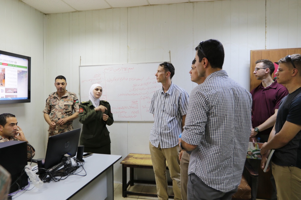 US psychological operations Soldiers visit Jordanian  Directorate of Moral Guidance