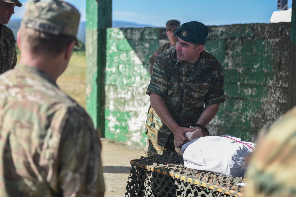 Medical Training between Sky Soldiers and Greek Army