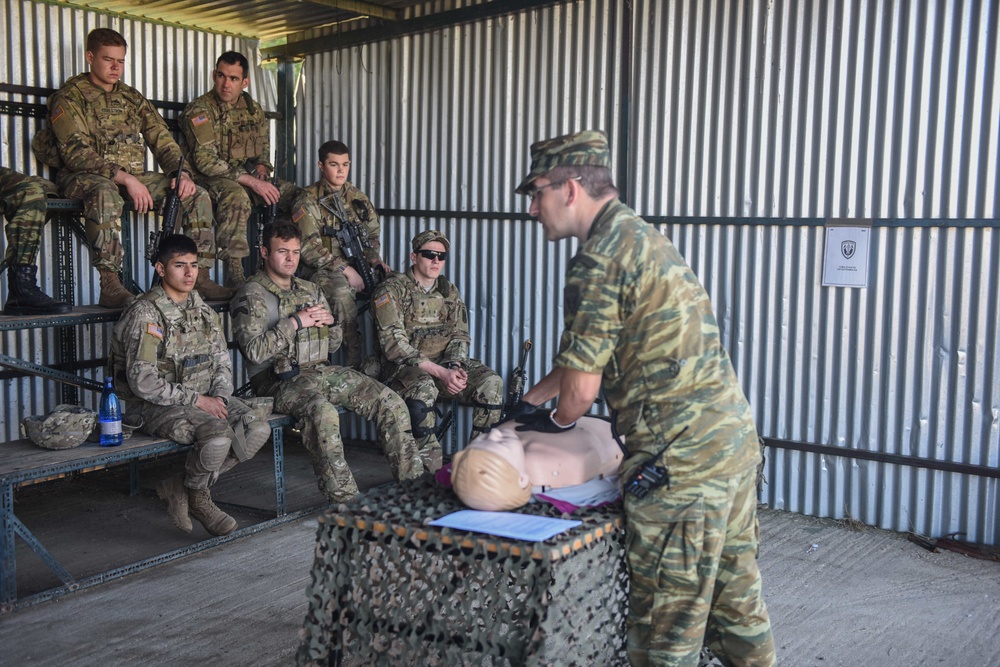 Medical Training with Sky Soldier and Greek Army