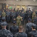 170520-N-QP351-079 INDIANAPOLIS (May 20, 2017) Rear Admiral Linda Wackerman, Deputy Commander, U.S. Naval Forces Southern Command, 4th Fleet, visits with Sailors from Navy Operational Support Center Indianapolis during an Admirals Call. Wackerman who also