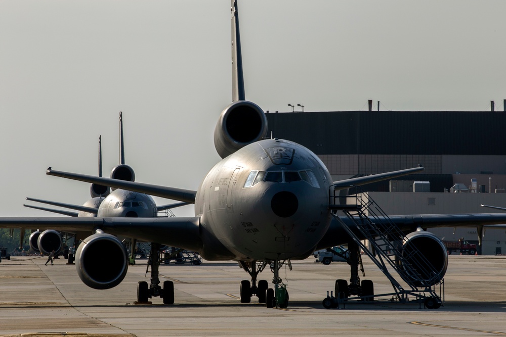 Flight line morning